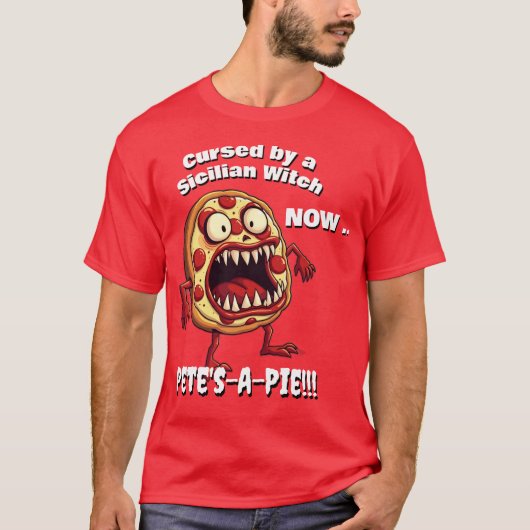 PETE'S-A-PIEグラフィックグルメサッカーファッション Tシャツ (正面)