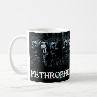 Pethrophileのプロモーションのスカルおよび女性のマグ コーヒーマグカップ