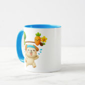 Petit chien kawaï sportif マグカップ (正面左)