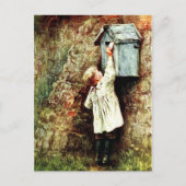 Petit garçon et lettre ポストカード (正面)