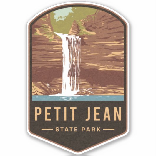 Petit Jean State Park シール (正面)