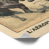 Petit Journalの飛行機向飛んでいるき ポスター (角)