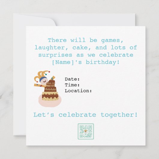 Petit King - Canciones para Soñar 招待状 (裏面)