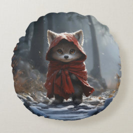 Petit loup chaperon rouge  ラウンドクッション
