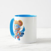 Petit ourson super-héros courageux. マグカップ (正面左)