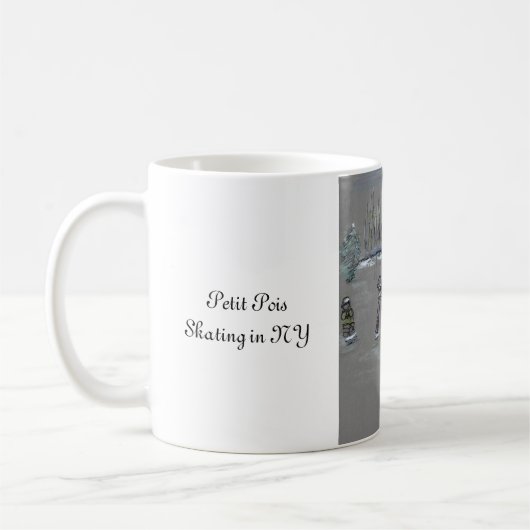 Petit Pois Skating in NY Coffee Mug コーヒーマグカップ (左)