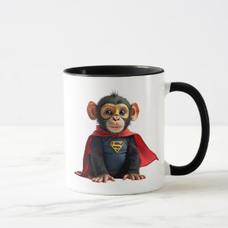 Petit singe masqué avec une cape. マグカップ