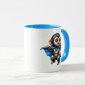 Petit singe super-héros tout mignon. マグカップ (正面右)