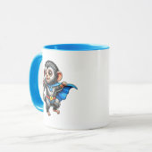 Petit singe super-héros tout mignon. マグカップ (正面左)