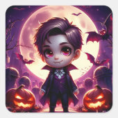 Petit Vampire Adorable sous la Pleine Lune スクエアシール (正面)