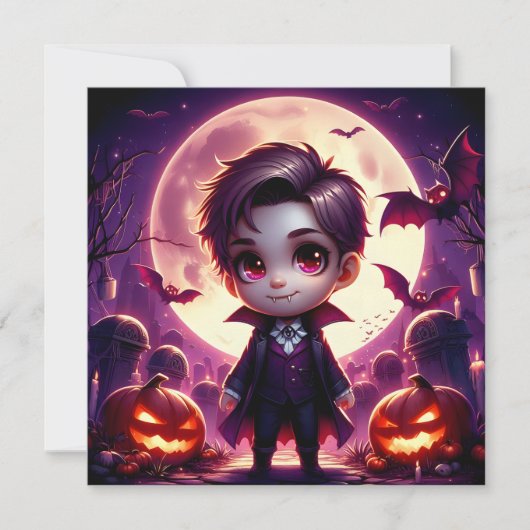 Petit Vampire Adorable sous la Pleine Lune 招待状 (正面)
