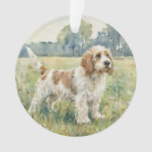 Petite Basset Griffon Vandeen  - PBGV オーナメント (正面)