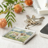 Petite Basset Griffon Vandeen  - PBGV キーホルダー (側面)