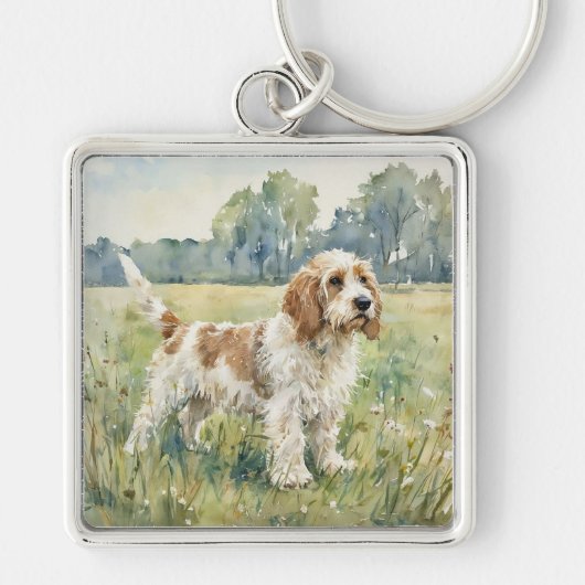 Petite Basset Griffon Vandeen  - PBGV キーホルダー (正面)