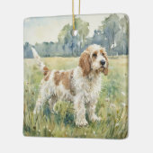 Petite Basset Griffon Vandeen - PBGV セラミックオーナメント (左)