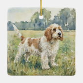 Petite Basset Griffon Vandeen - PBGV セラミックオーナメント (裏面)