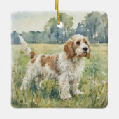 Petite Basset Griffon Vandeen - PBGV セラミックオーナメント (正面)
