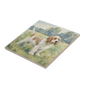 Petite Basset Griffon Vandeen  - PBGV タイル (側面)