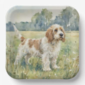 Petite Basset Griffon Vandeen  - PBGV ペーパープレート (正面)