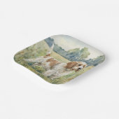 Petite Basset Griffon Vandeen  - PBGV ペーパープレート (傾斜あり)