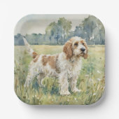 Petite Basset Griffon Vandeen  - PBGV ペーパープレート (正面)