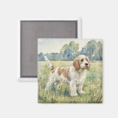 Petite Basset Griffon Vandeen  - PBGV マグネット (正面/裏面)