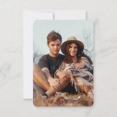 Petite Chic Deco All-In-One QRコードフォト結婚ズ 招待状 (裏面)