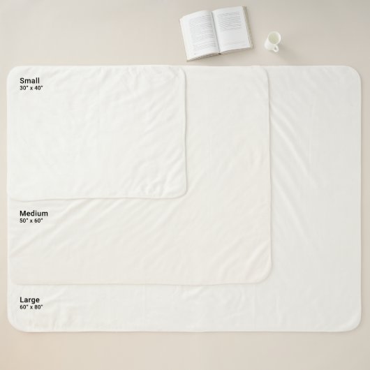 Petite couverture motif bulles Aquarelle  シェルパブランケット (サイズチャート)