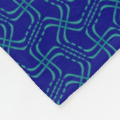 Petite couverture polaire Jimette Design bleue フリースブランケット (角)