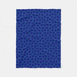 Petite couverture polaire Jimette Design bleue フリースブランケット