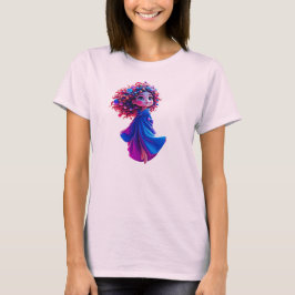 Petite fille dans un monde fantastique. tシャツ