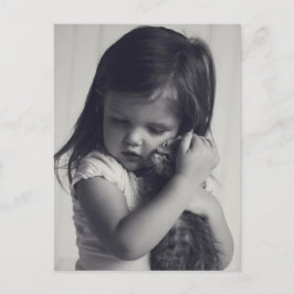 Petite fille et chaton ポストカード