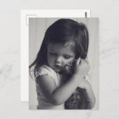 Petite fille et chaton ポストカード (正面/裏面)