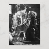 Petite fille et chèvre ポストカード (正面)