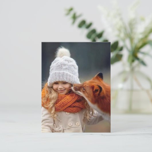 Petite fille et renard ポストカード (スタンド正面)