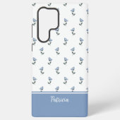 Petite Fleur Blue Flower MagSafe Tough Samsung Galaxyケース (裏面)