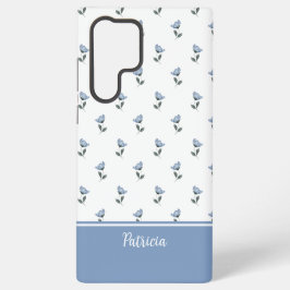 Petite Fleur Blue Flower MagSafe Tough Samsung Galaxy S22 Ultraケース