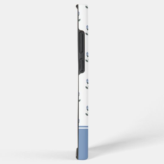 Petite Fleur Blue Flower MagSafe Tough Samsung Galaxyケース (右側面)