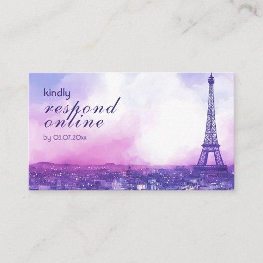 Petite Online Reply Request Amour Éternel  エンクロージャーカード (正面)