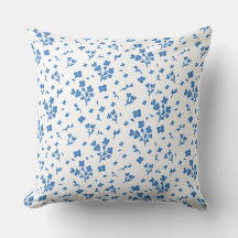 Petites Fleurs Bleues - Élégance et Douceur