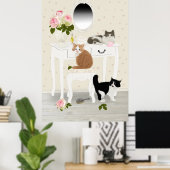 PetitRose "子猫美しいサロン" （ポスター） ポスター (ホームオフィス)