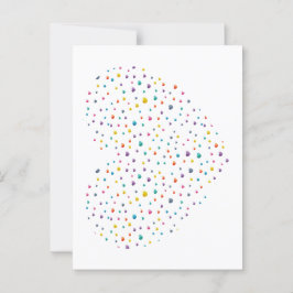 Petits cœurs grand cœur - Aquarelle ポストカード