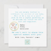 Petits Habitants - Canciones para Soñar 招待状 (裏面)