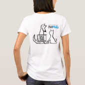 Petluvr + ギークの…女の子のスタイル tシャツ (裏面)
