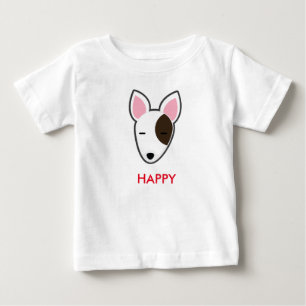 Petoryブルテリアの幸せな子供 ベビーTシャツ