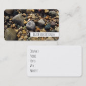 Petoskeyの石、ミシガン湖のカラフルなビーチの石 名刺 (正面/裏面)