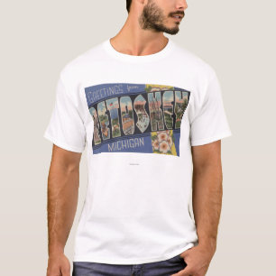 Petoskey、ミシガン州-大きい手紙場面 Tシャツ