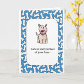 PetPet損失の同情カード カード (黄色い花)