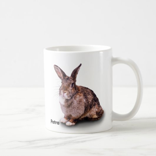 Petraを特色にするBunnyLuvのマグ コーヒーマグカップ (右)