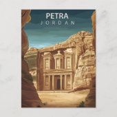 Petra Jordan Ancient Rose City Al-Khazneh ポストカード (正面)